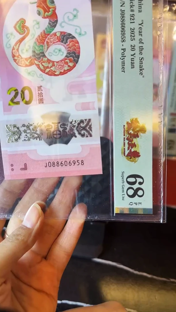 塑料2025 蛇钞 单张  088606958