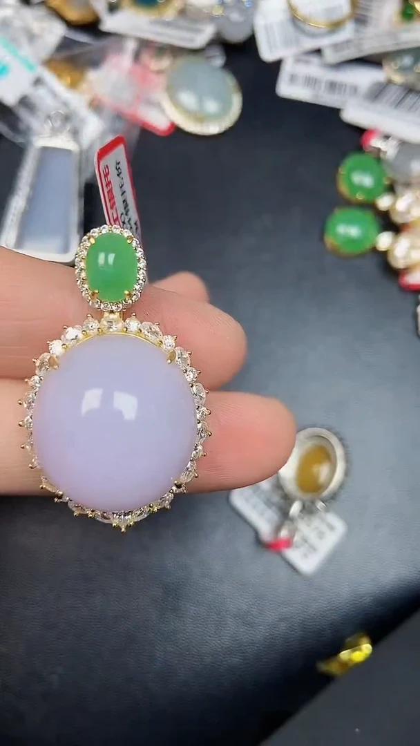 银S925镶嵌戒指翡翠2360