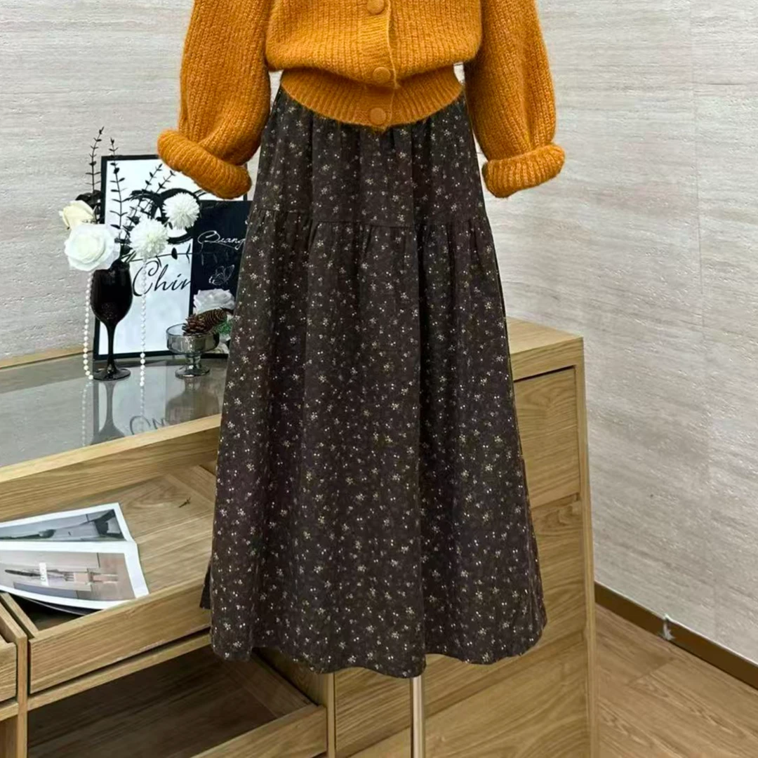 【秋野碎星】南韩风百搭高定轻奢显瘦气质半裙-1305