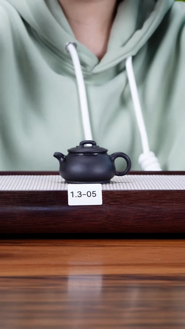 茶壶紫砂1.3-5 老紫泥 焐灰 儒相90微瑕
