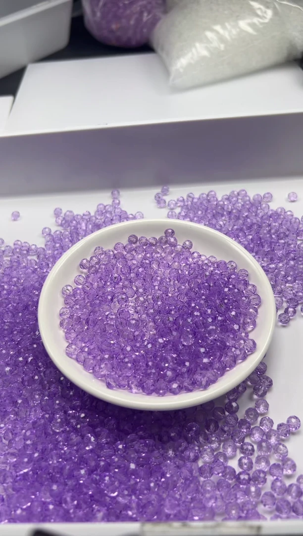 未镶嵌颈饰水晶w1644玻利维亚切面算盘6*4m*30