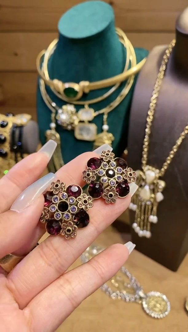 铜合金925银无时尚经典中古珠宝饰品