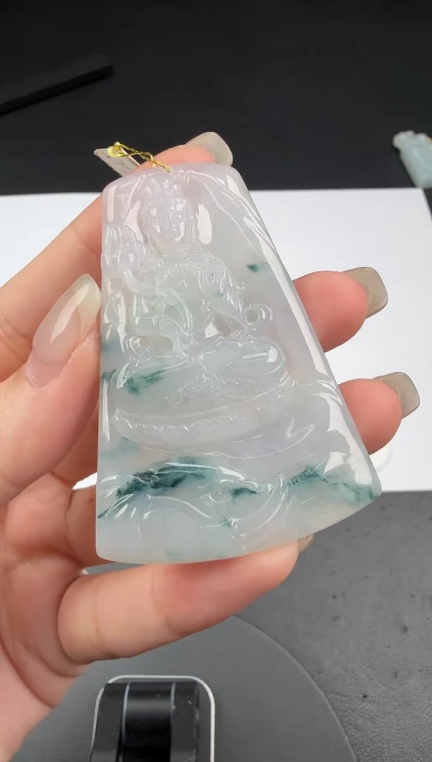 吊坠(不含链)未镶嵌翡翠翡翠饰品-44