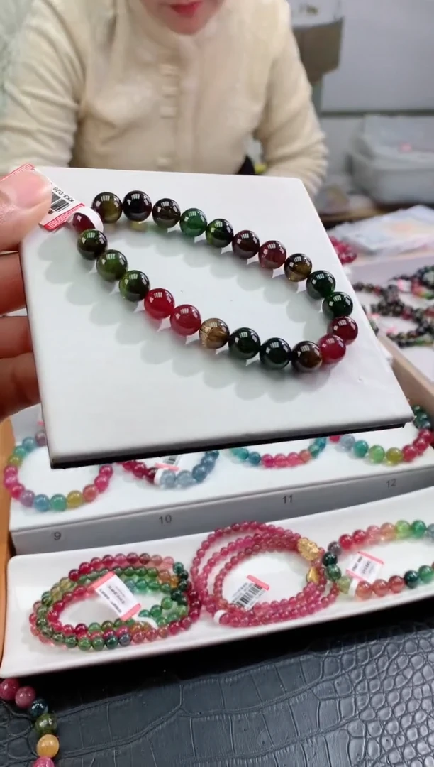【闪购商品】碧玺手串未镶嵌多样性发一条
