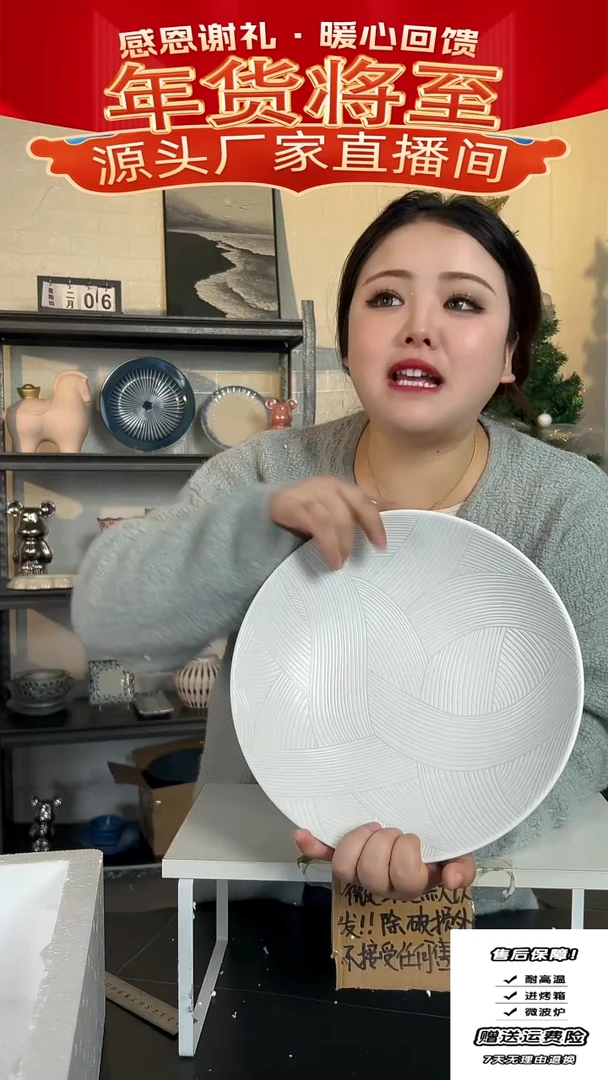 【闪购商品】瓷白排汤碗-27CM