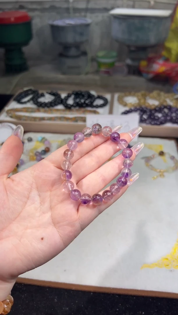 未镶嵌手串水晶超七9+多样性发其一