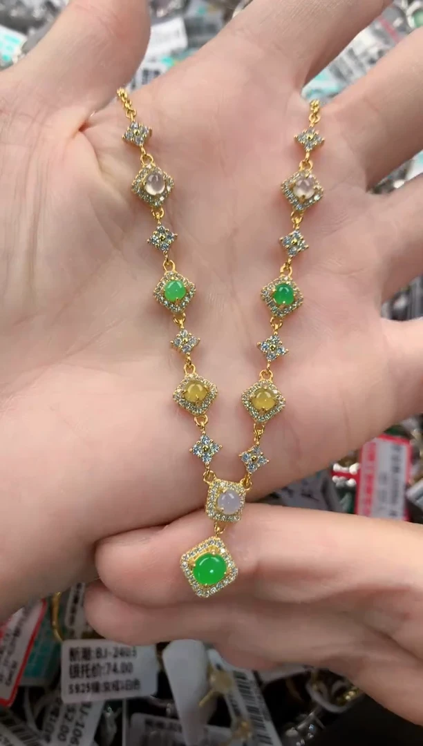 银S925镶嵌戒指翡翠5555    4