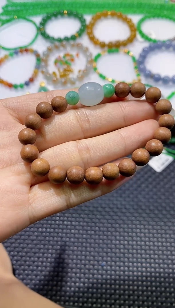 散珠翡翠福利款鼓珠