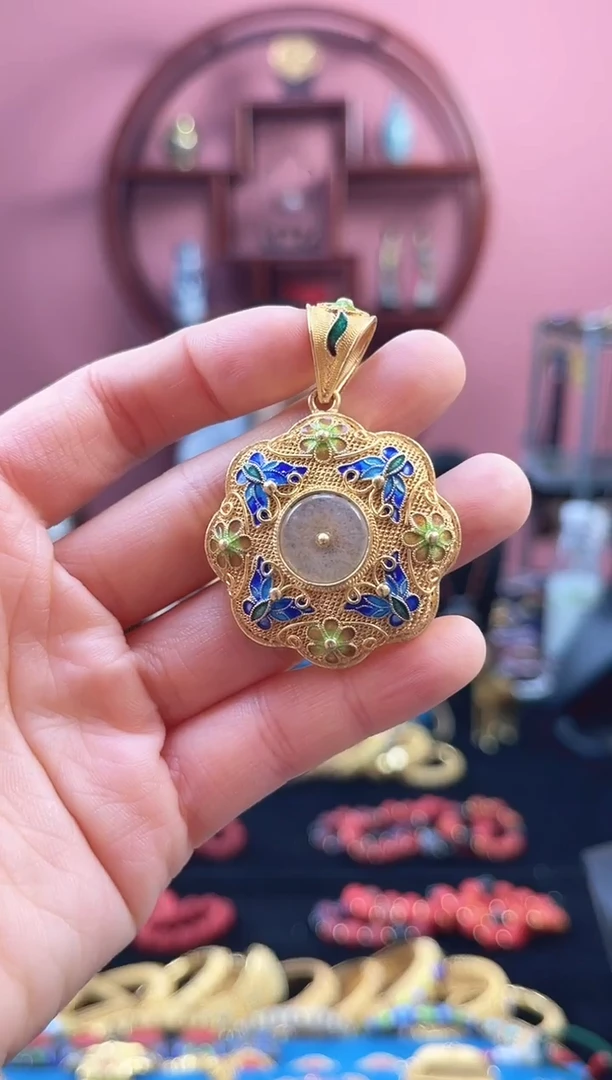 非遗 花丝镶嵌  吊坠