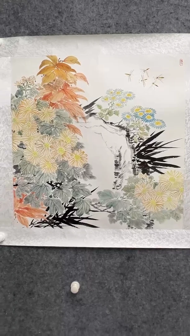 国画邹训精-4平尺-国画作品