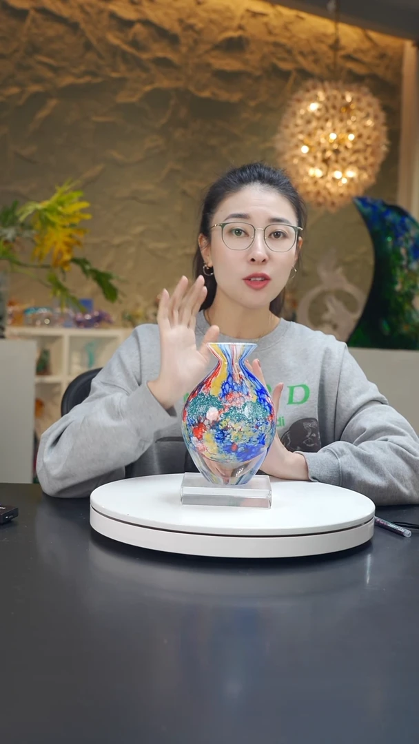 手工艺品琉璃莫奈花园系列香薰瓶