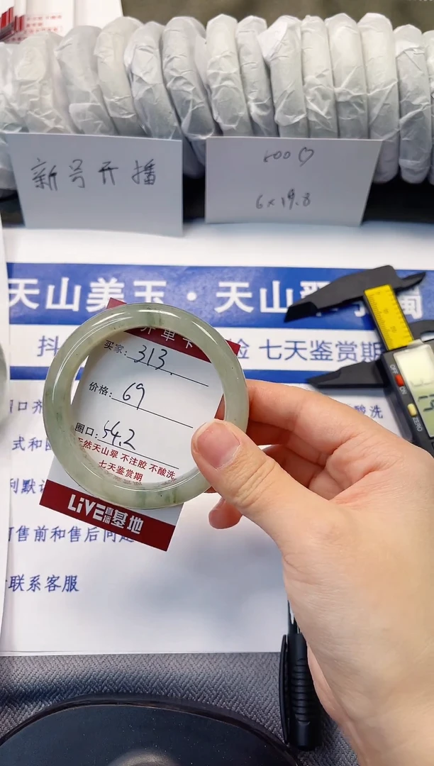 未镶嵌手镯石英质玉313-53/54