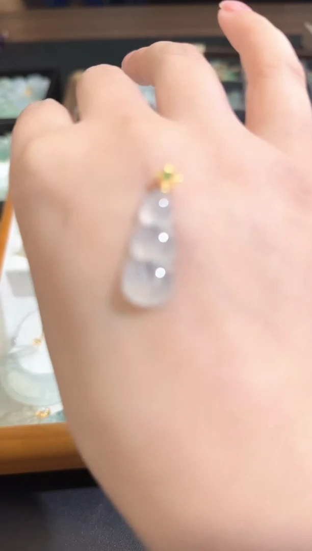 【闪购商品】翡翠耳饰18K金镶嵌025022489