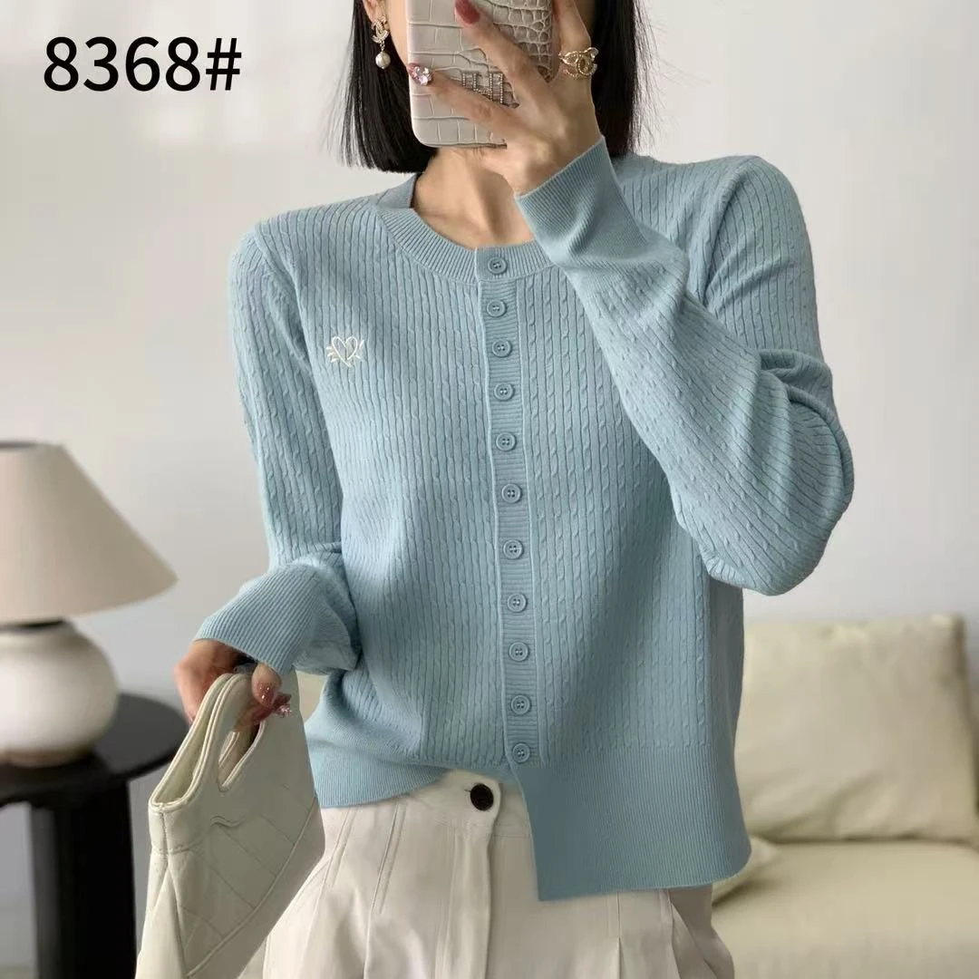 开衫针织衫长袖百搭时尚休闲圆领小香风显瘦气质