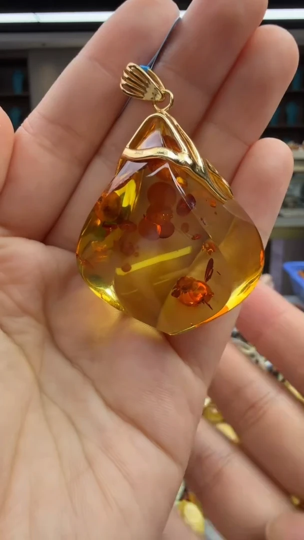 未镶嵌颈饰琥珀42秒拍号  假一赔三