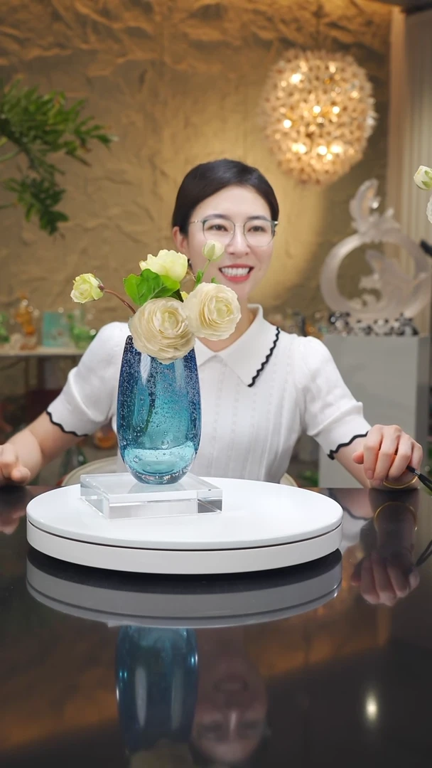 琉璃手工艺品福利截图蓝色花瓶