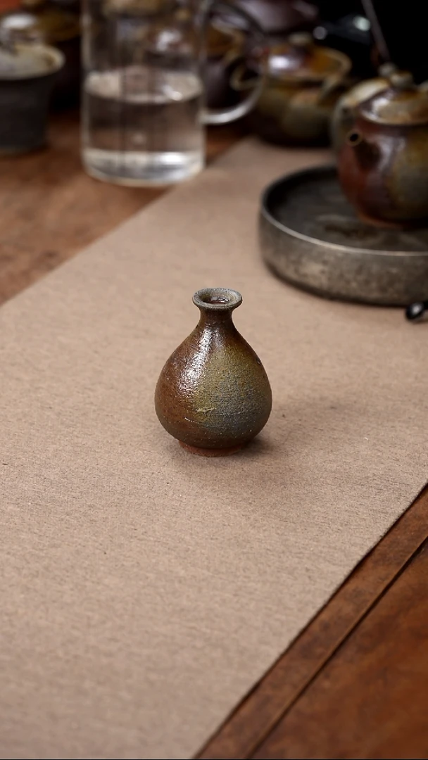 茶壶紫砂落*瑕疵花瓶小号