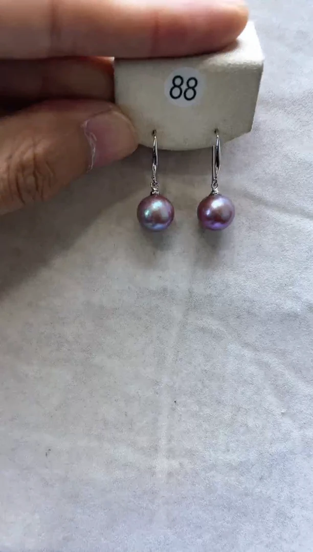 【闪购商品】淡水珍珠耳饰银S925镶嵌2