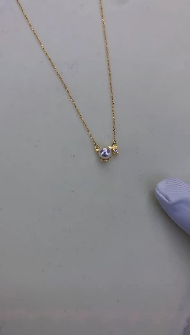 银S925镶嵌DA海水珍珠 GD041 套链 7