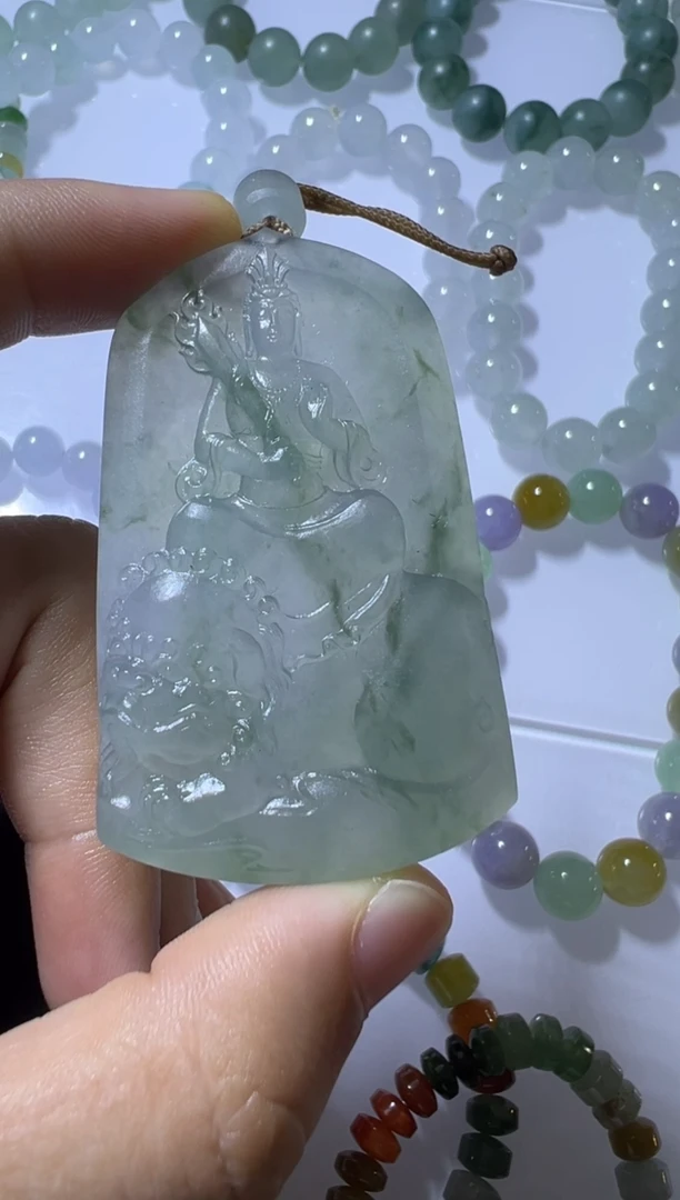 未镶嵌定制翡翠文殊