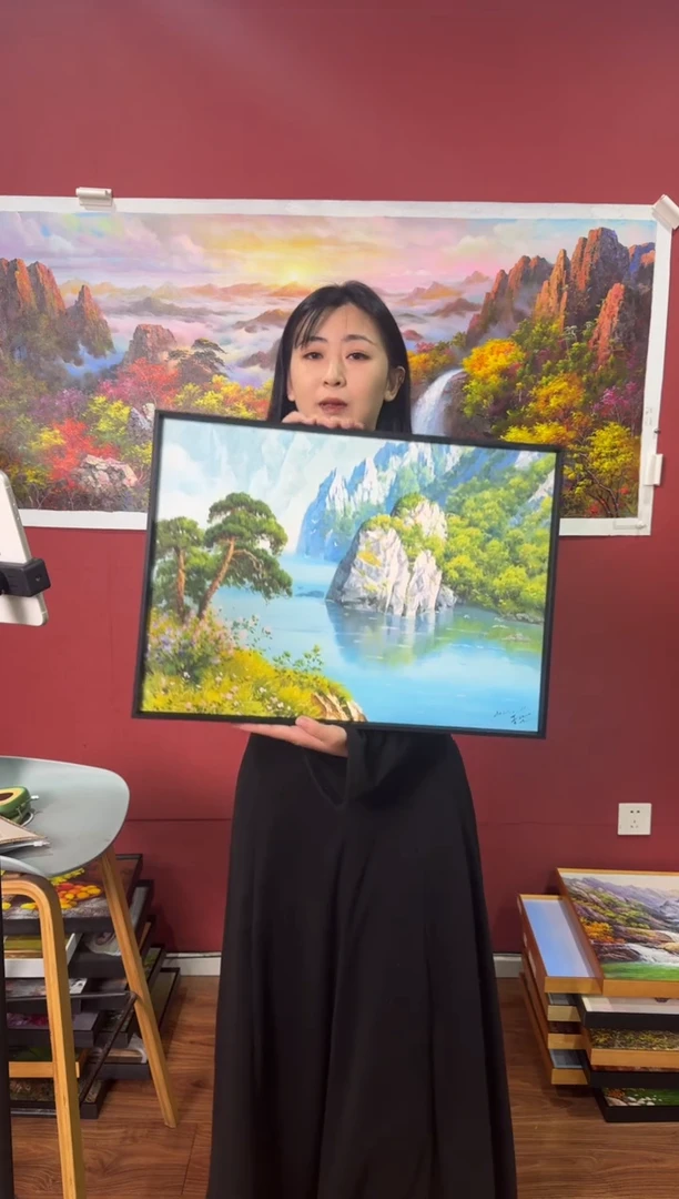 油画【16号】约53*35cm丨朝鲜原创纯手绘孤品油画丨顺丰包邮