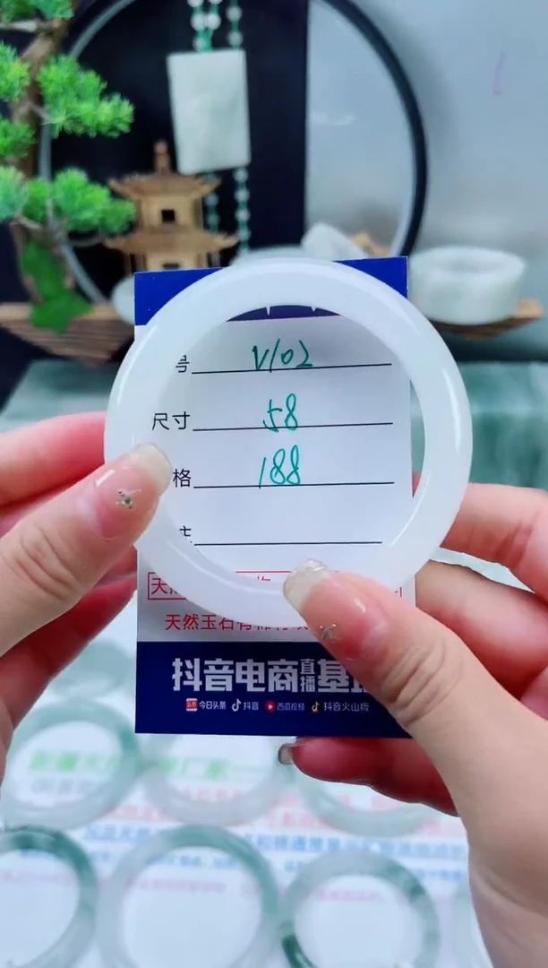 未镶嵌手镯石英质玉（天山翠）102