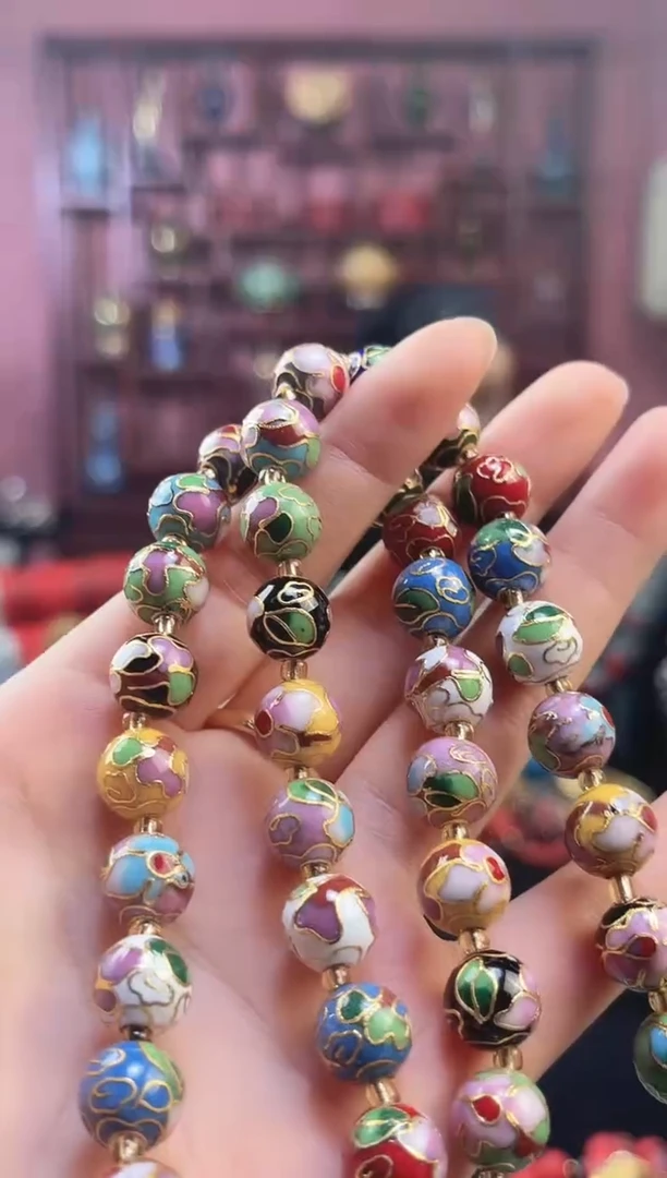 非遗 景泰蓝项链 1.0 多宝