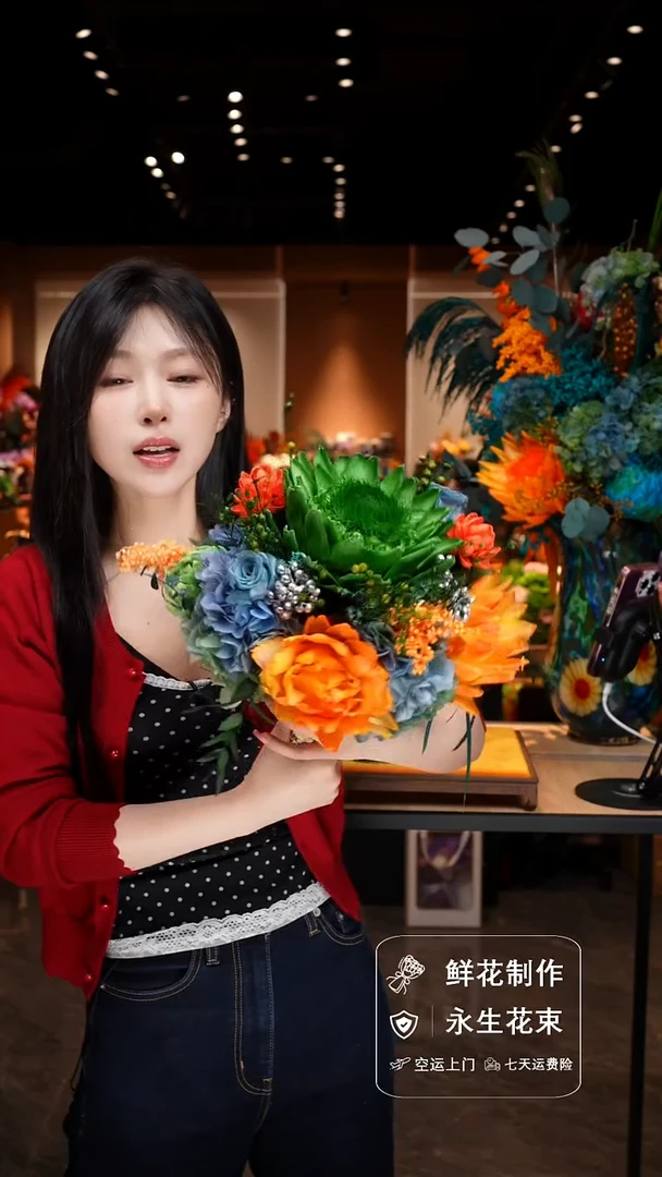 琉璃手工艺品手工花器花束空运包邮送货上门-以图片为准