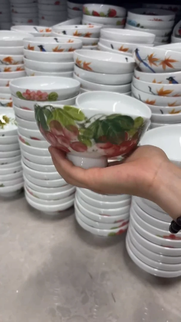 瓷片景德镇陶瓷食品级手绘釉中彩-高足小罗汉