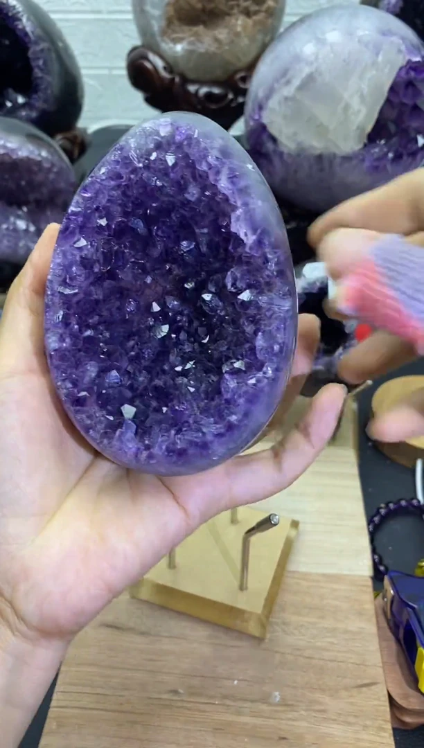 未镶嵌紫晶大型摆件（非配饰）455号龙蛋