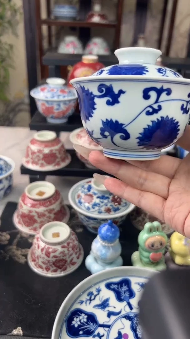 瓷片景德镇毛仔柴窑杯