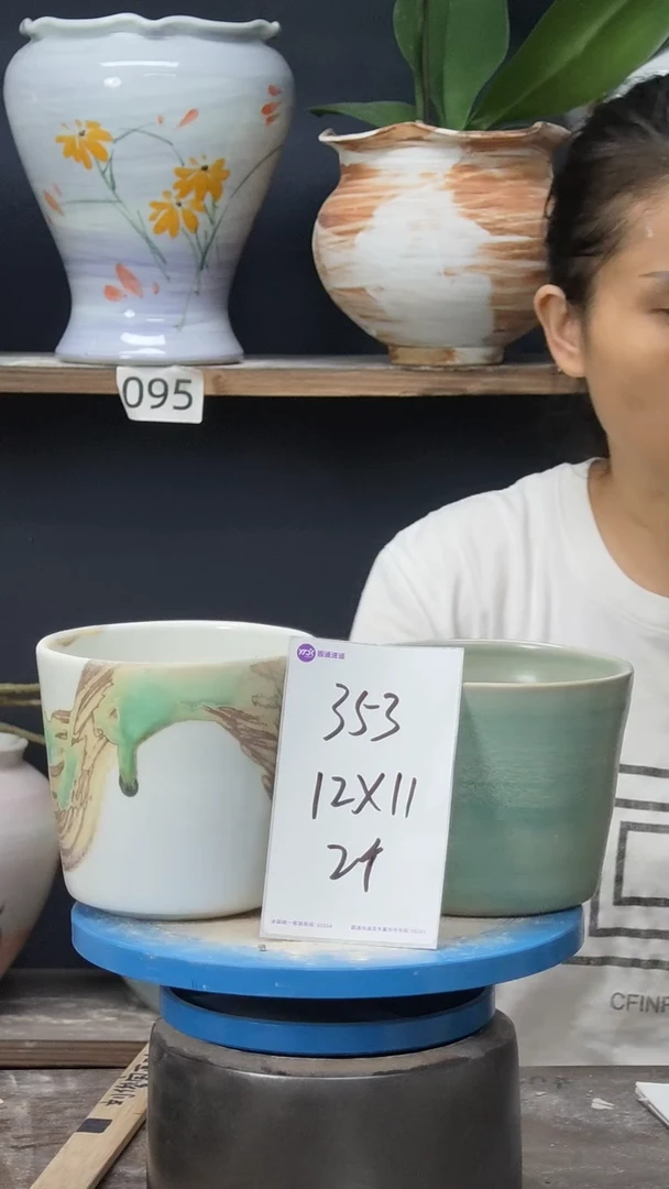 景德镇花盆默认微瑕353