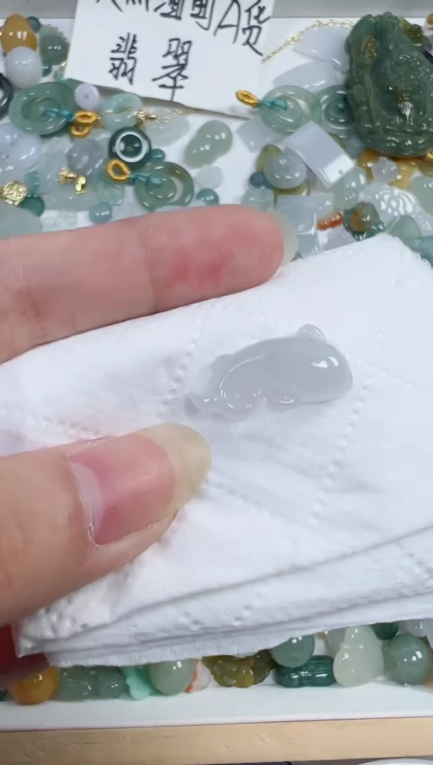 翡翠裸石94号链接，A货翡翠