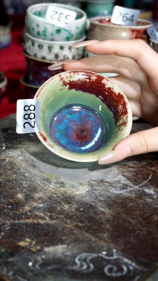 摆件精品窑变钧瓷茶器