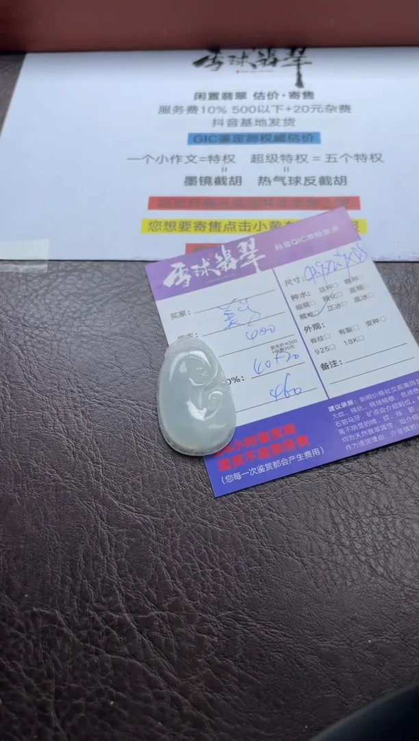 翡翠未镶嵌颈饰1430525093