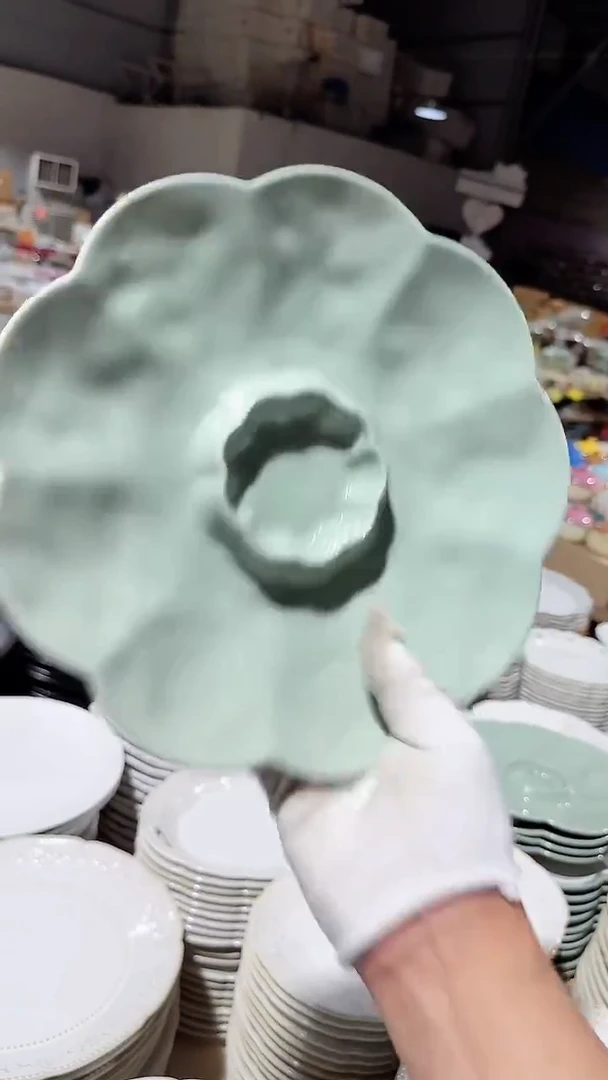 陶瓷饺子盘微瑕 凑满20元包邮