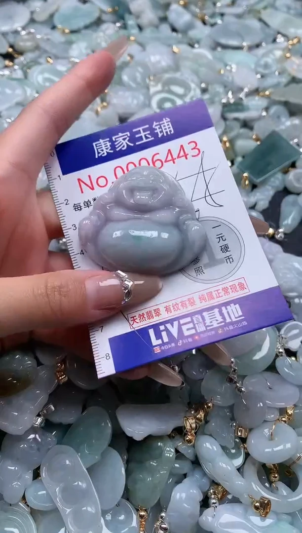 翡翠未镶嵌吊坠(不含链)6443