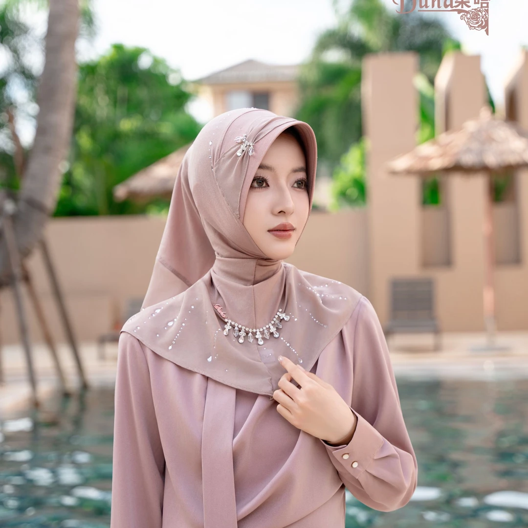 DUHA朵哈【汀雨】原创设计优雅百搭硬帽套头