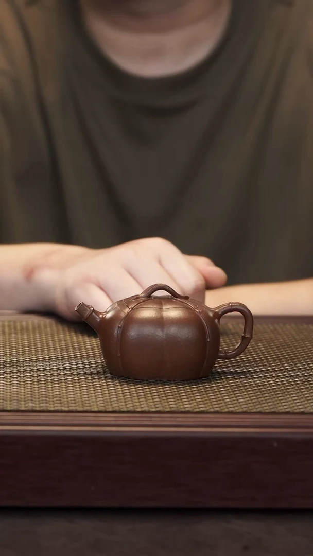茶壶紫砂【润石堂】全手工精品 小南瓜