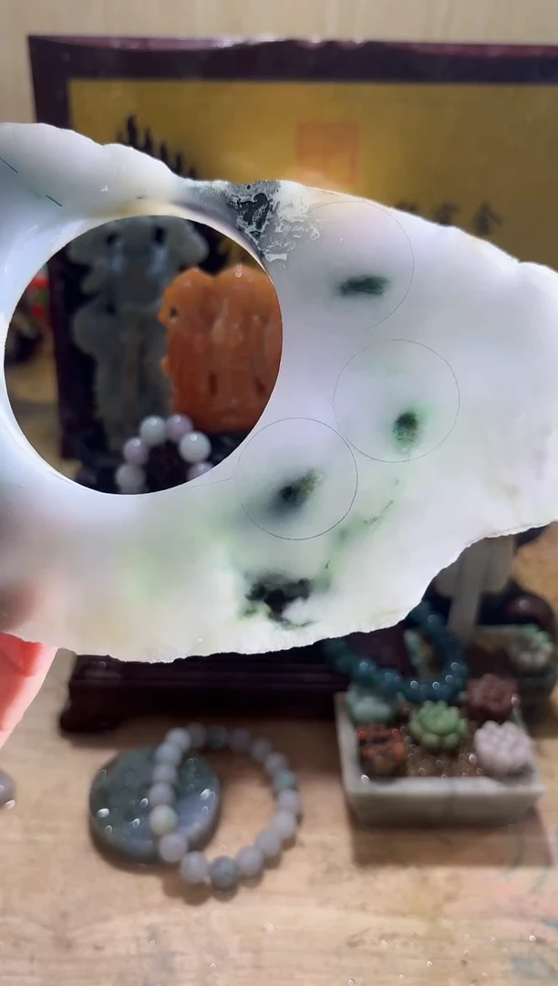 未镶嵌挂件翡翠A货常星8064