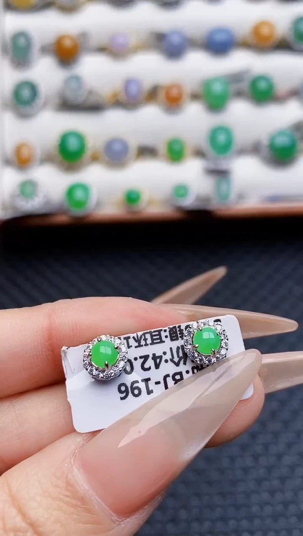 银S925镶嵌戒指翡翠1468