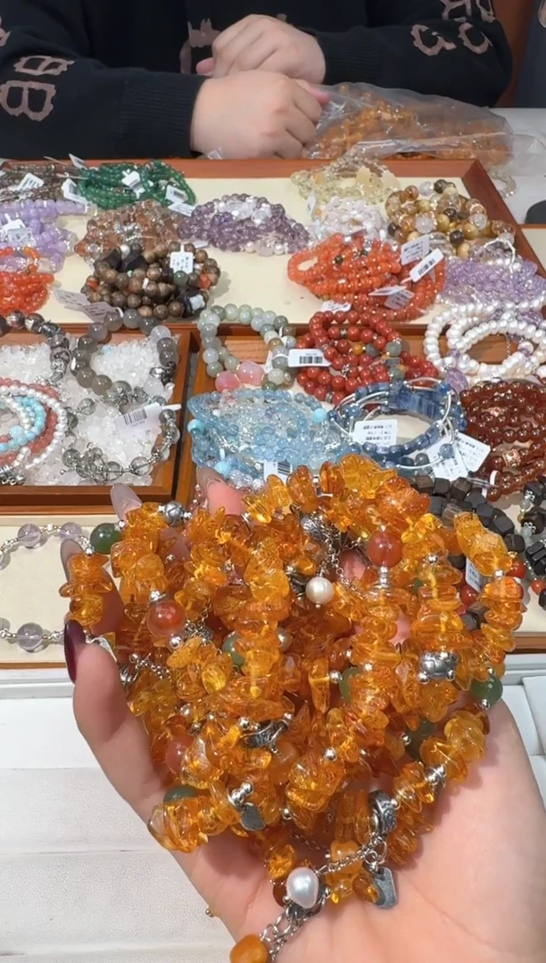 【闪购商品】琥珀手链未镶嵌D206蜜蜡碎石提溜款