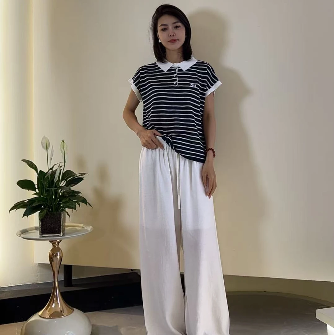 李园家2号店-5002-夏季新款显瘦宽松阔腿裤