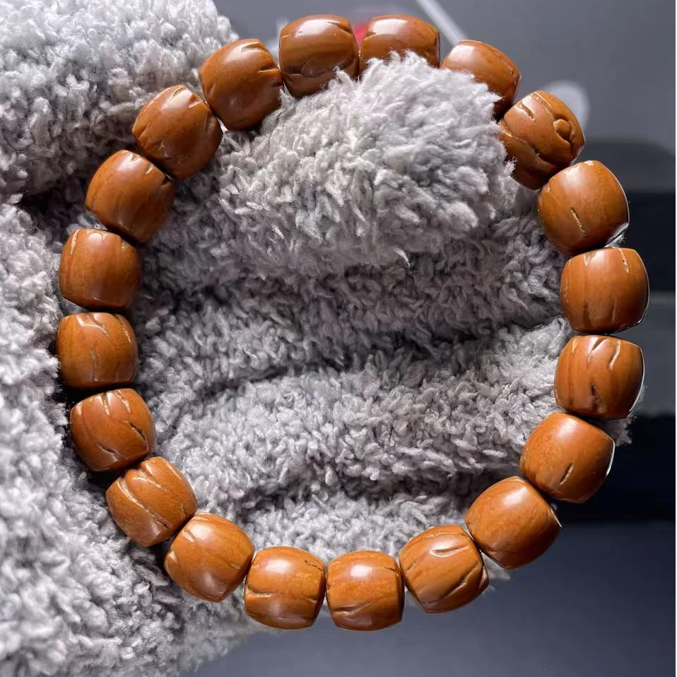 秦岭龙纹桃核桶珠