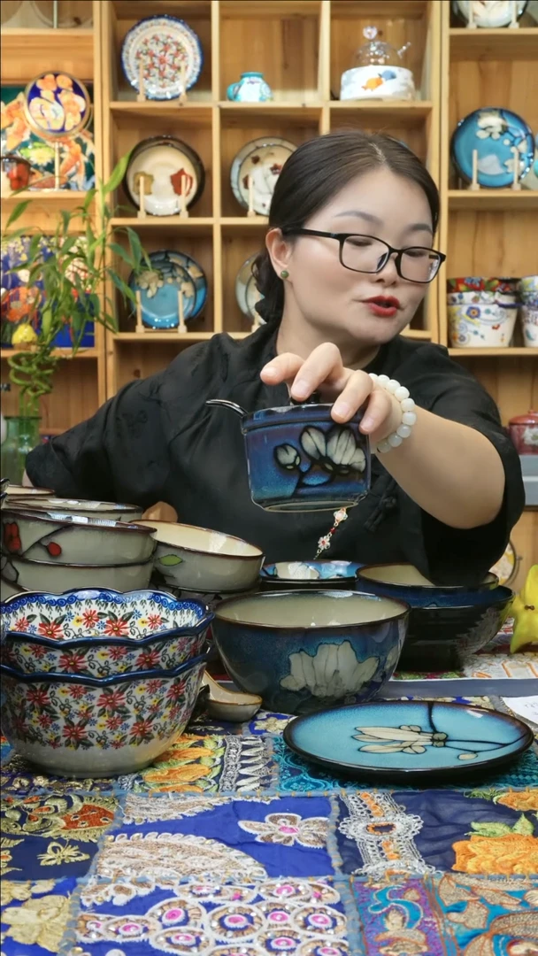 瓷片小可高温瓷餐具调料罐1组