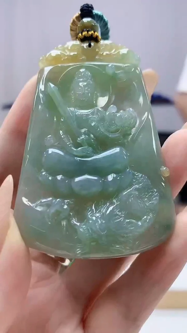 未镶嵌定制翡翠4917DD-毛货挂件116