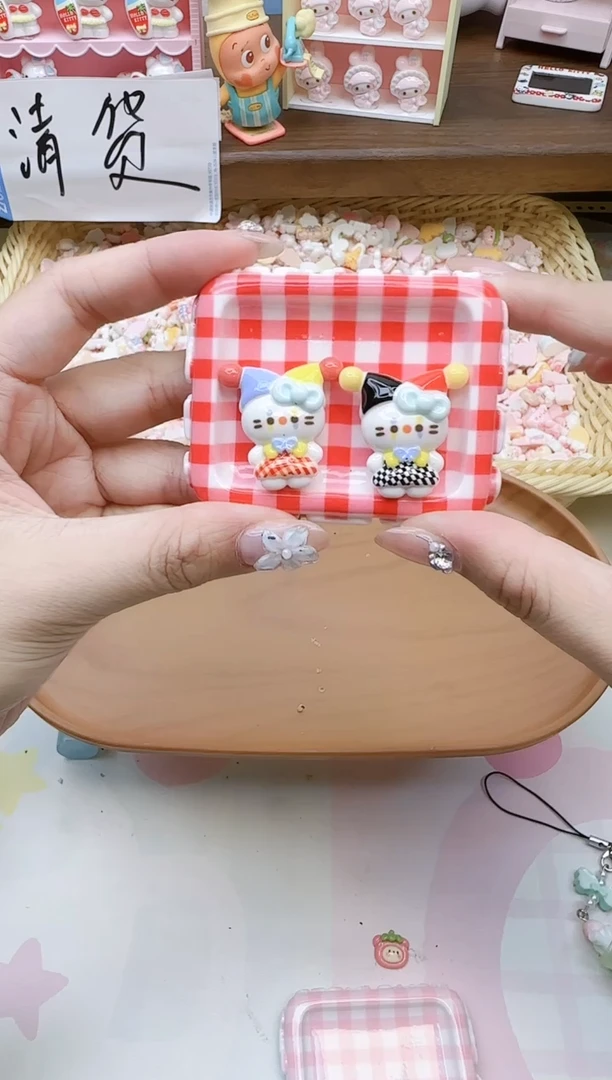 树脂定制小卡小丑kitty50个混装