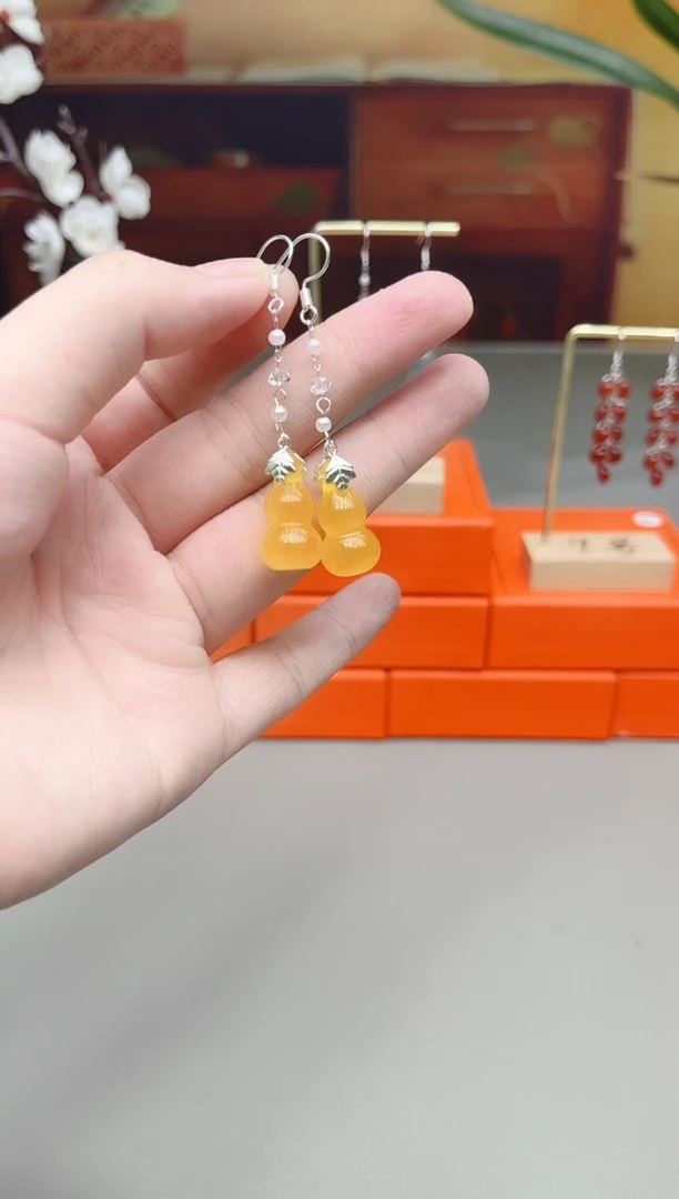 未镶嵌耳钉玛瑙/玉髓333