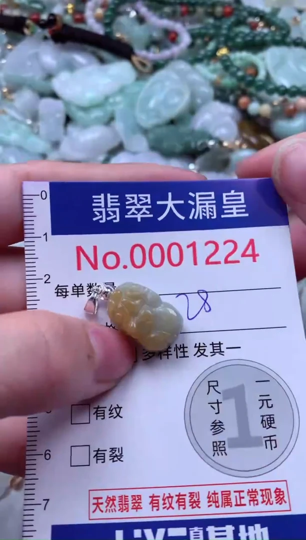 吊坠(不含链)未镶嵌翡翠1224