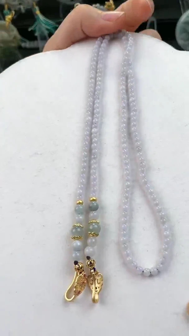 【闪购商品】翡翠颈饰未镶嵌小米珠链